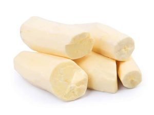 Aipim amarelo descascado - meio kg